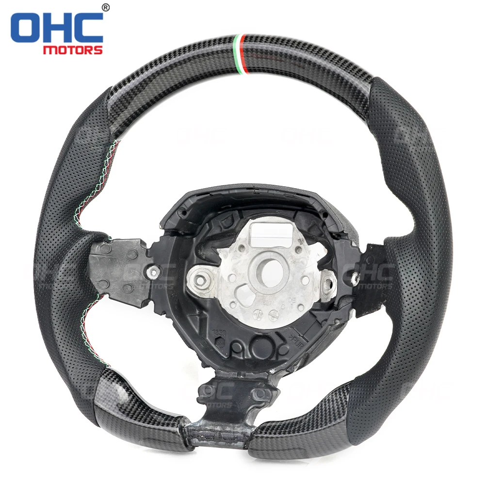Carbon Fiber Flat Bottom Special Customized Steering Wheel for lamborghini aventador ohc motors