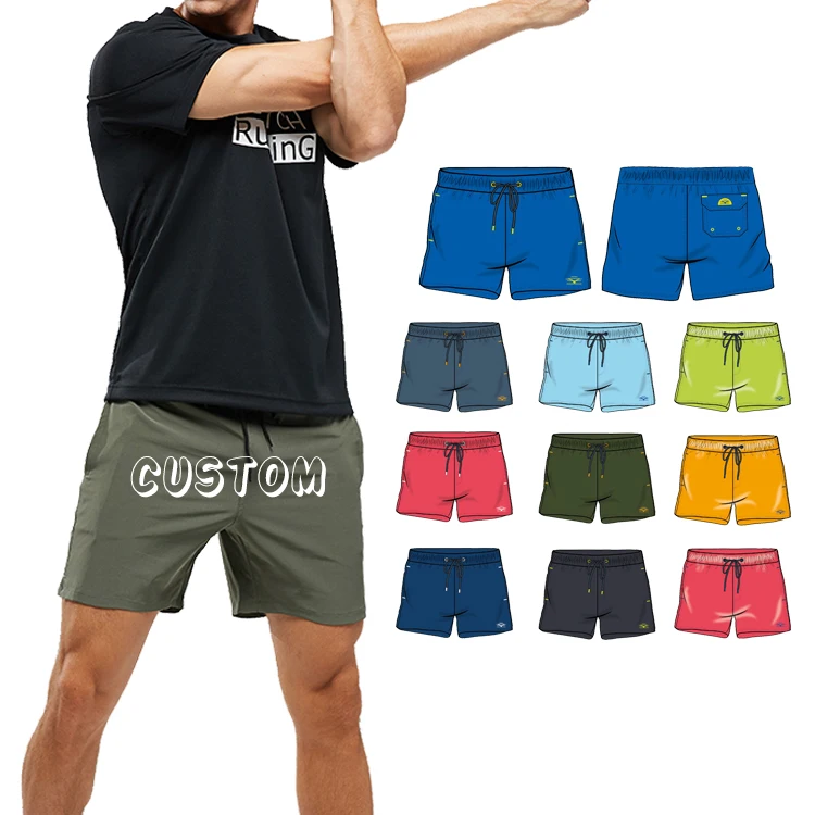 quick dry mens polyester spandex beach board shorts swimming trunks customized