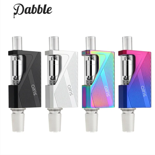 
 Новая стеклянная курительная водопроводная труба двойного использования 2020New, совместимая с восковым испарителем dabbing, 900 мАч, с переменным напряжением, дымчатый концентрат  