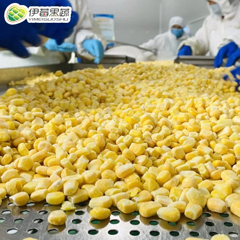 Frozen whole vegetables sweetcorn kernel corn cob cutting machine frozen corn yellow fresh white frozen corn