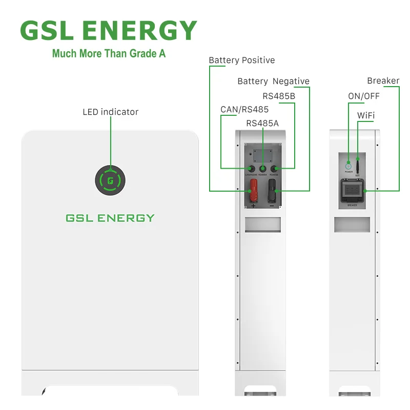 GSL внешний аккумулятор 48 В 14.34kwh/16.38kWh 280Ah/320Ah 51 2 V UL9540 UL1973 CE-EMC IP65 порт связи разделенный тип