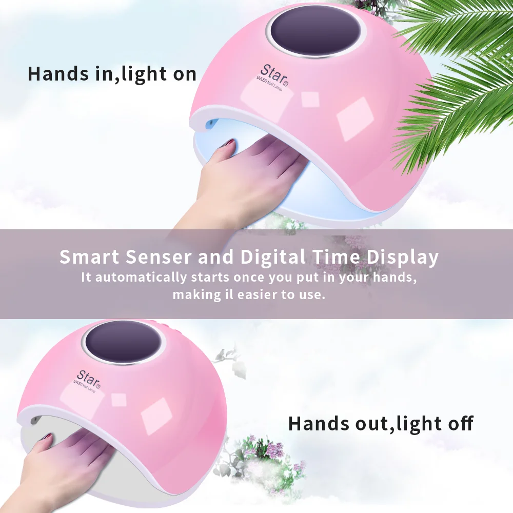 Wholesale gel polish curing lamp OEM nail dryer 72W uv nail lamp