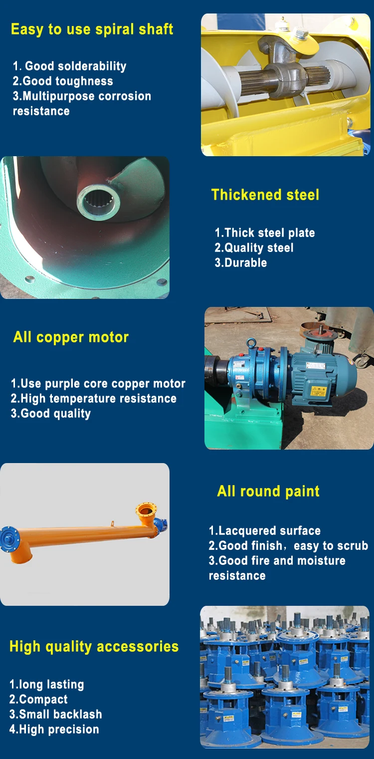 Easy Connection Stainless Steel Granule Screw Feeder