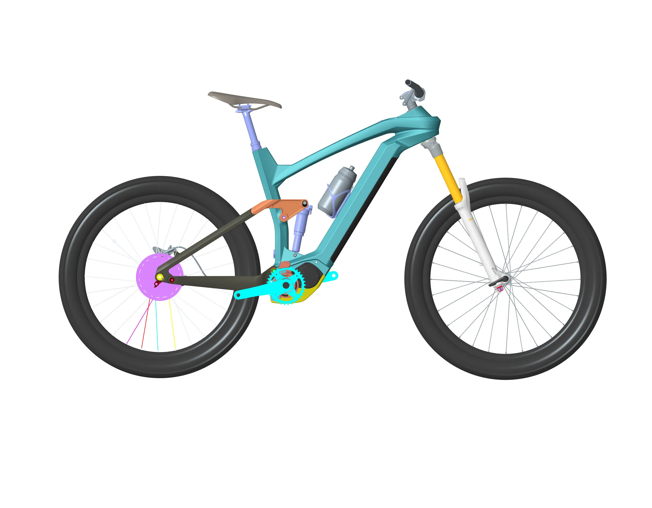 Most Attractive ebike DARFON 630WH battery carbon fiber mountain bike frame 29er Enduro bike