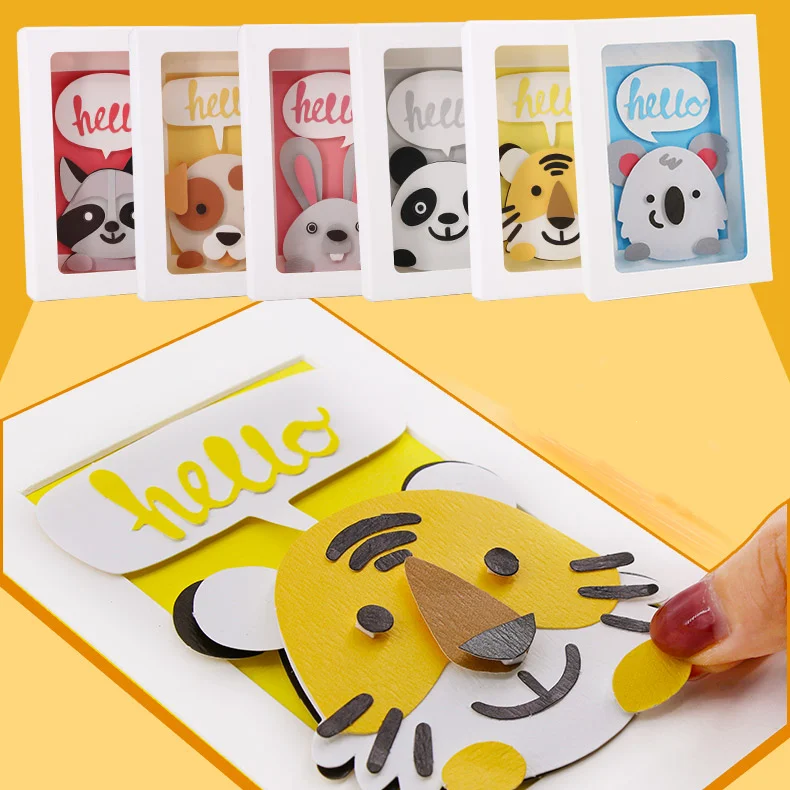 Wholesale Amazon Hot Selling 6Pcs/Set Handmade Educational DIY Learning Toys Sticker For Kids