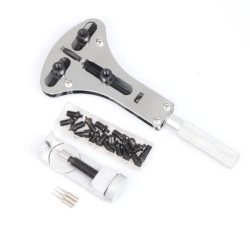 Watch Repair Tool Kit Adjustable Professional Metal Link Remover Watch Back Case Opener Band Strap Link Pin Tool