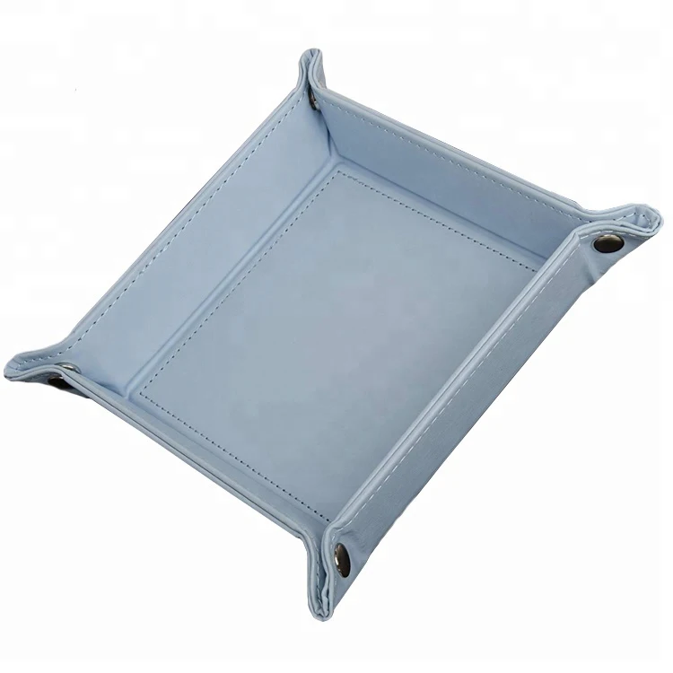 Новое поступление модный аккуратный Бархатный поднос для хранения кожаный на заказ
