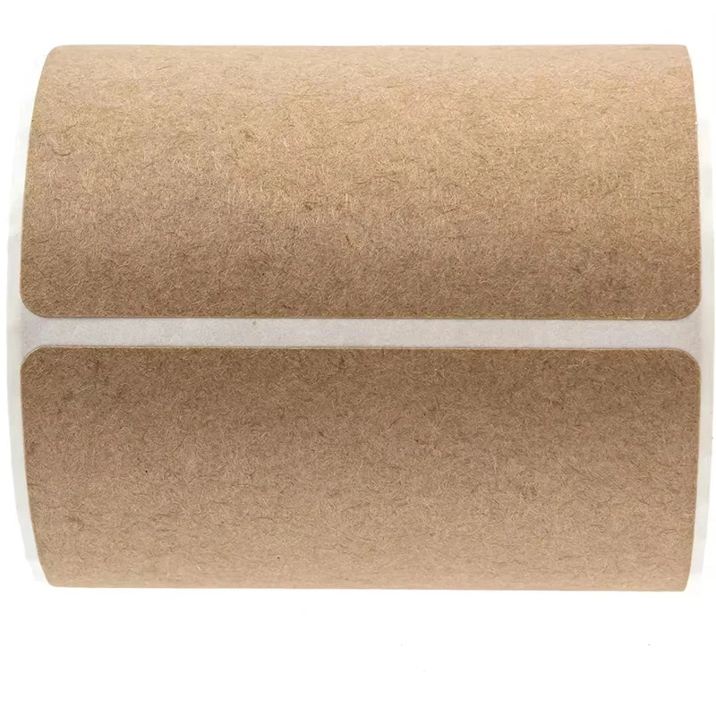 500 Piece Round Stickers Price Tags Roll Customized 2x2 Inch Brown Stickers Self Adhesive Kraft Paper Labels for Small Business