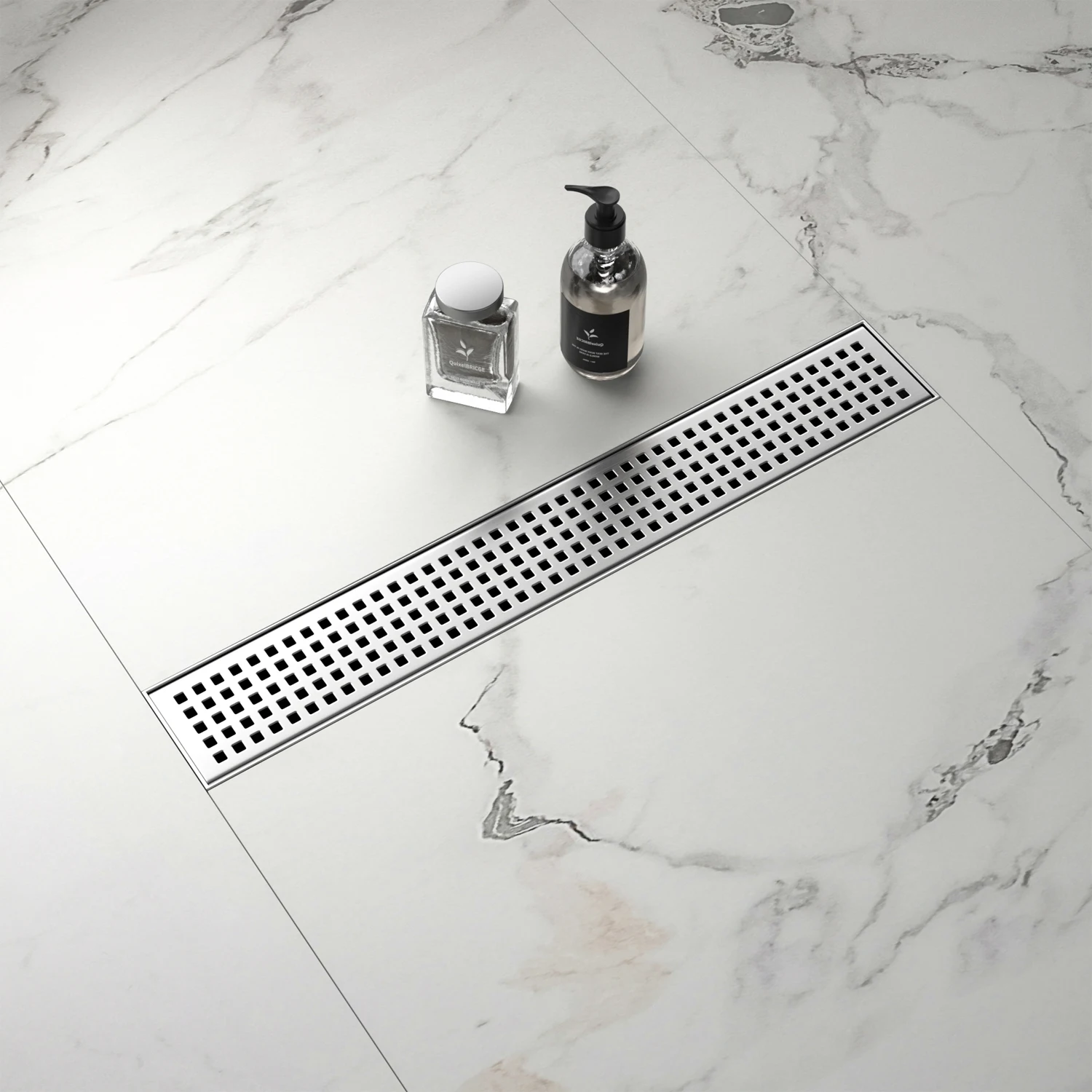 Uniquely Designed Linear Floor Drain Stainless Steel with Water Seal Anti-Odor System and CE Certification