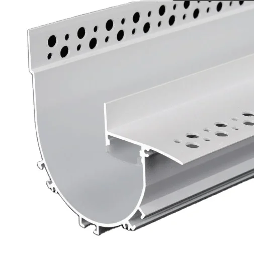SDW104x86.4mm White Semi-Round Cove Aluminum LED Profiles for Ceiling and Drywall Installation