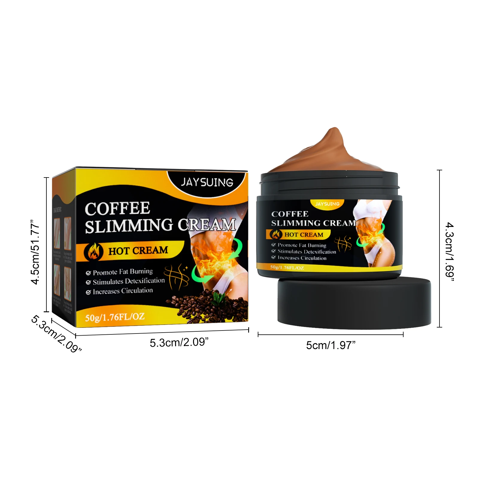 Weight Loss Hot Slimming Firming Fat Burning Anti Cellulite Coffee Cream