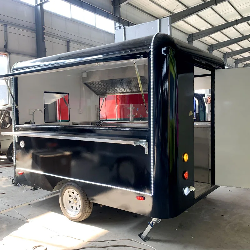 Koisk Food Cart  Food Trailers Fully Equipped Mobile Coffee Ice Cream Fast Food Hot Dog Cart Truck Van With Full Kitchen