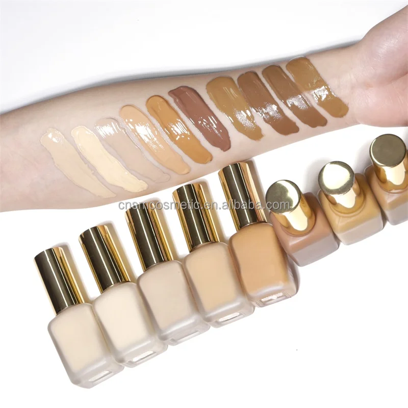 A108 vegan paraben free moisturizing foundation waterproof custom halal matte liquid foundation private label