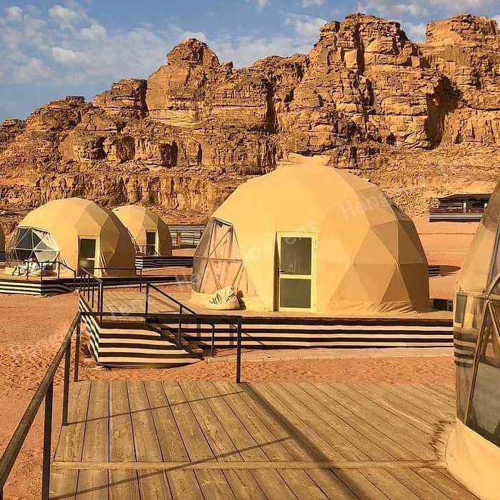 Роскошный сборный дом Desert Hotel для кемпинга Кемпинговый геодезический купол отдыха