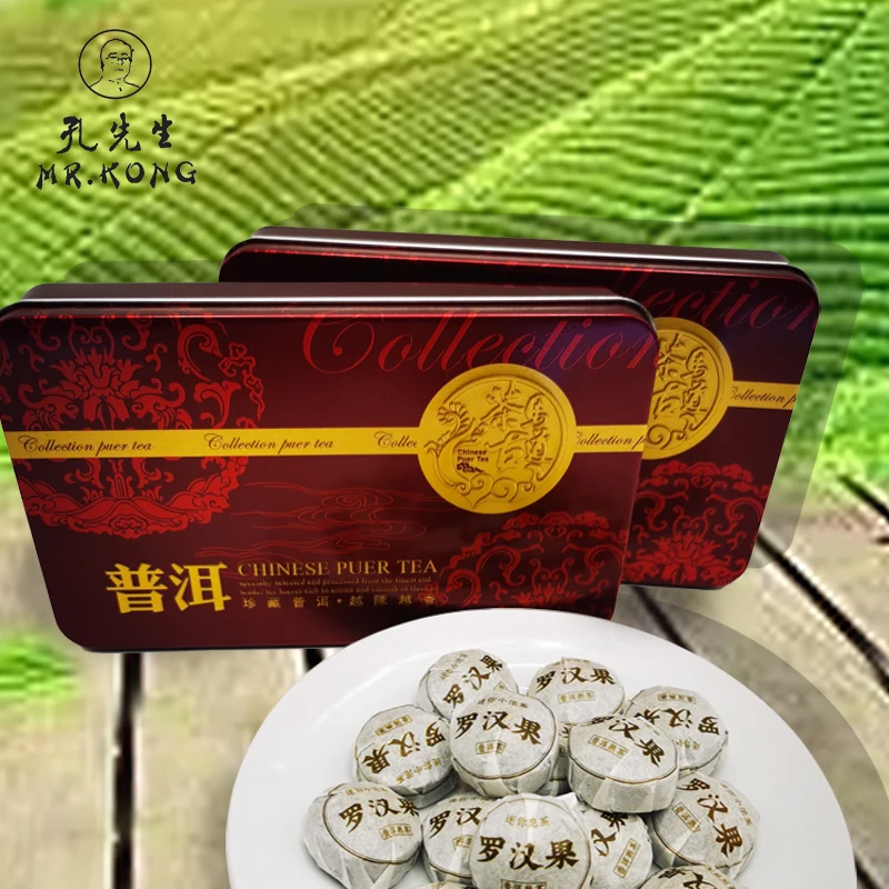 Традиционный чай puerh ферментированный Puer фруктовый аромат монаха сжатый Mini Tuo Tea