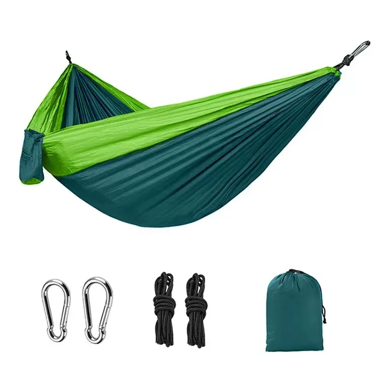 Customized Parachute Hammocks Custom Double and Single Portable Lightweight Outdoors Camping Hammock