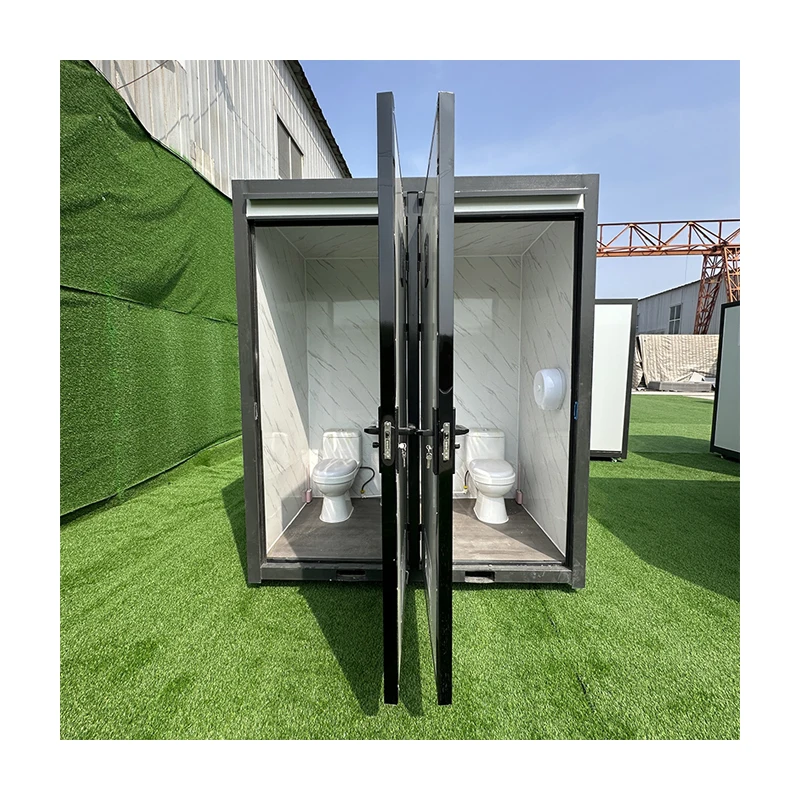 Luxury Movable Prefab Double Toilet Washroom Modern Design Vip Restroom Portable Steel Bathroom For Outdoor