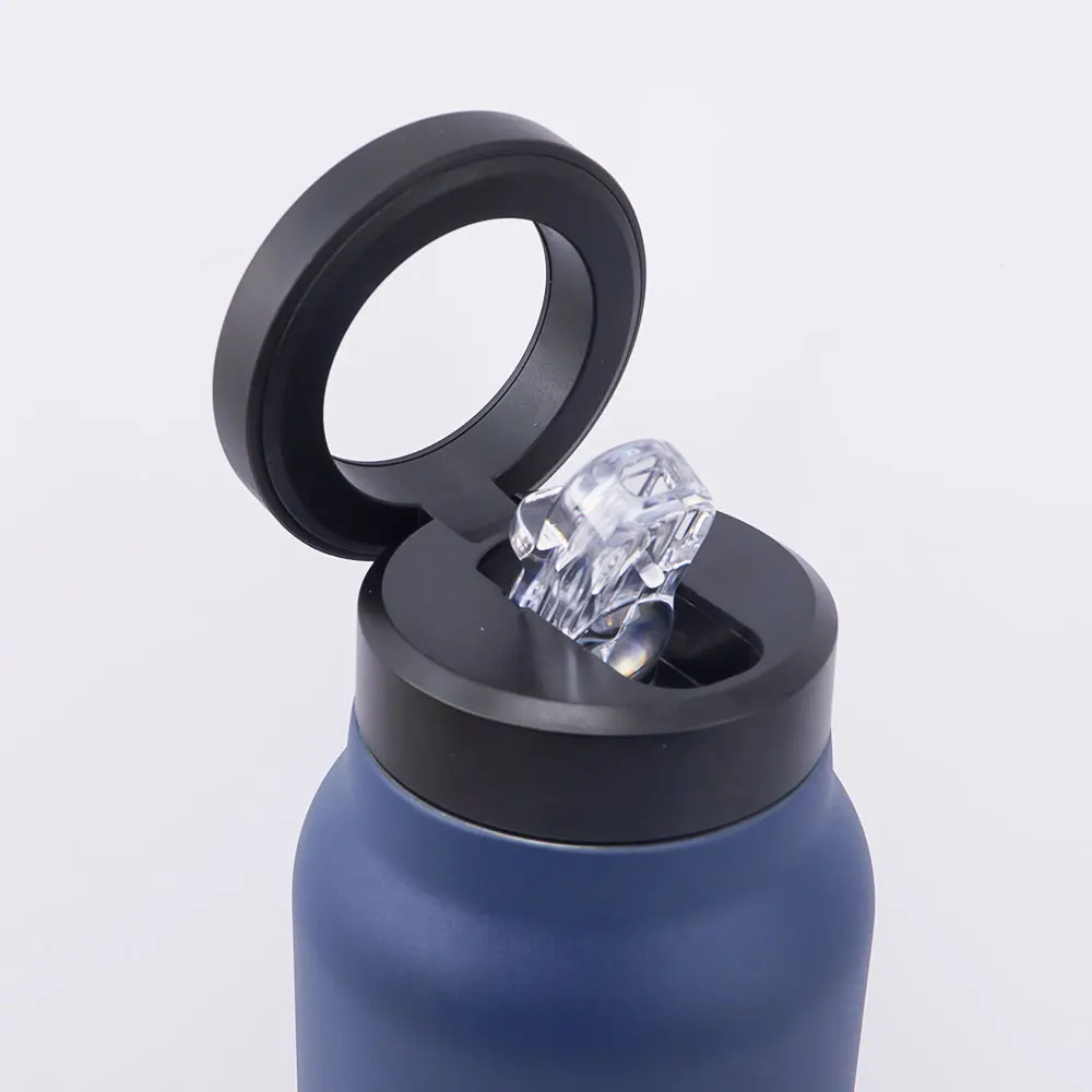 Magsafe Water Bottle 24OZ 710ml Double Wall Steel with Magnetic Ring Phone Holder Magnetic Lid Water Bottle for IPhone 15 14 13