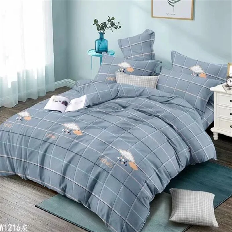 Cute mountain design print bedsheet material 100 polyester microfiber polyester woven fabric