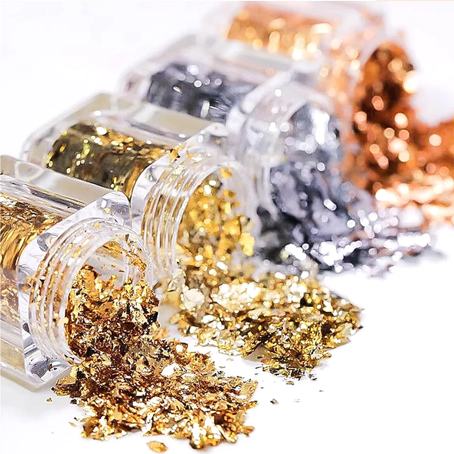 candle Gold foil scrap for nail