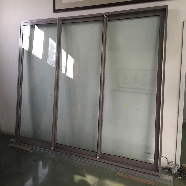 Порошковое покрытие алюминий тройной трек внутри гриль пуленепробиваемый стекло раздвижные окна с москитной