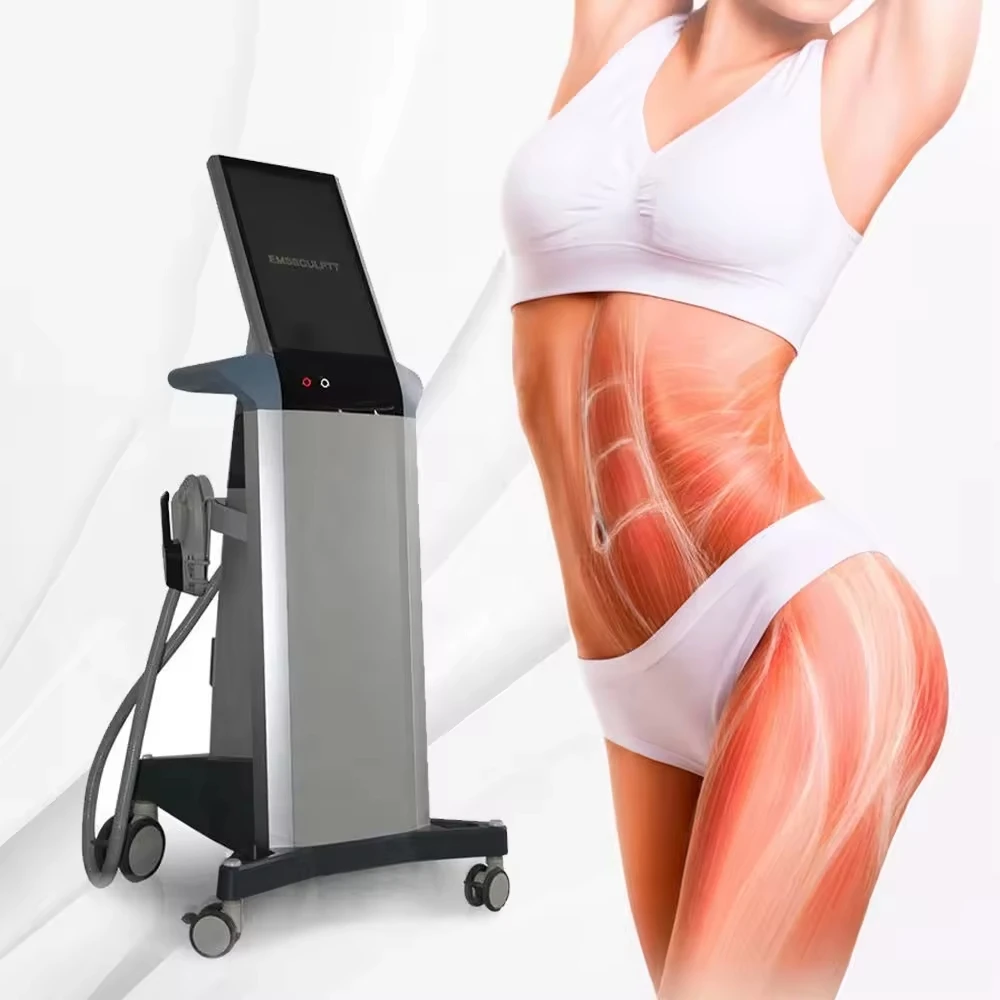 2024 newest RF EMS Body Sculpt Electromagnetic Pulses Body Electronic Muscle Stimulate EMS Machine