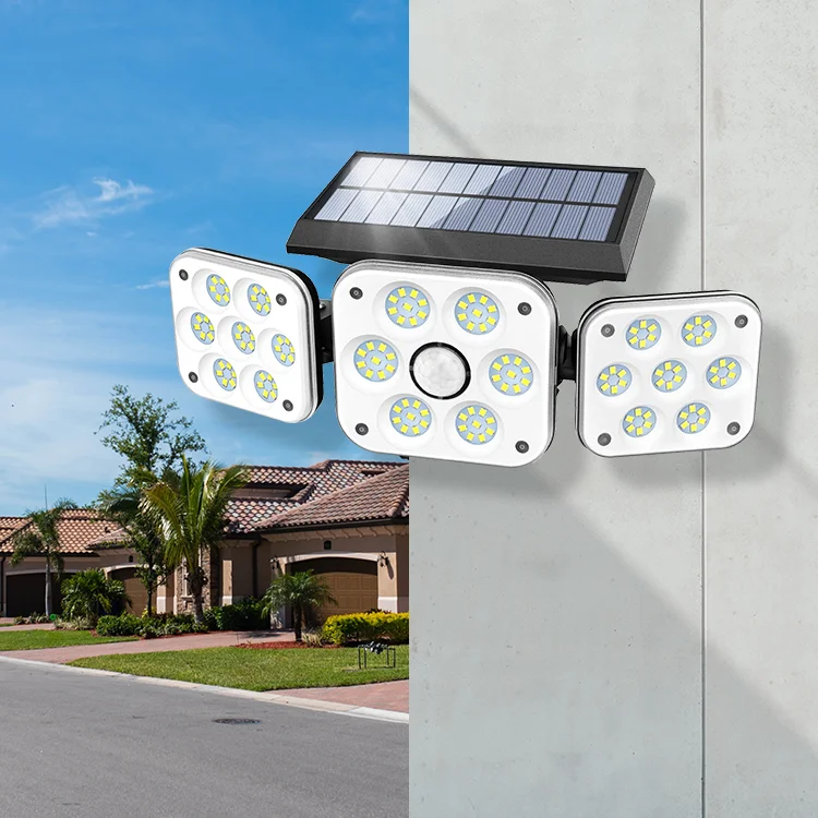 Modern Dimmable Remote Home LED Solar Light Security IP65 Waterproof Outdoor Solar Power Street Light