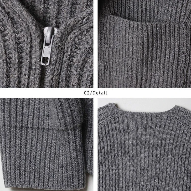 new fashion knit sweater for male men knit sweater winter full zip cardigan for men zipper cardigan sweater