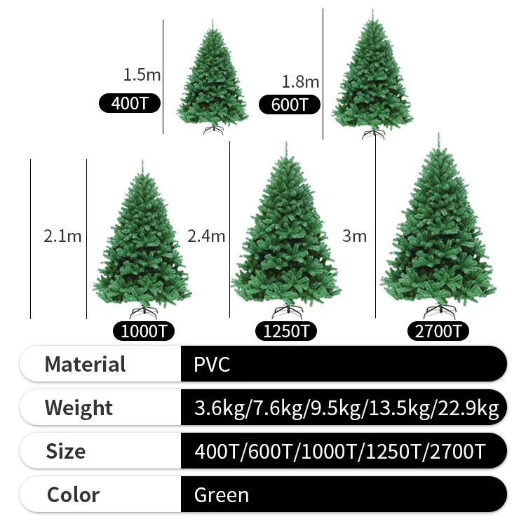 2024 Hot Selling Christmas Tree 3m Home Party Decorations Ornaments Xmas Tree for Business