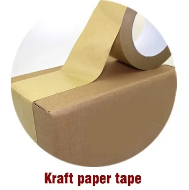 Packing reinforced Kraft gummed paper adhesive tape brown kraft paper tape water activated