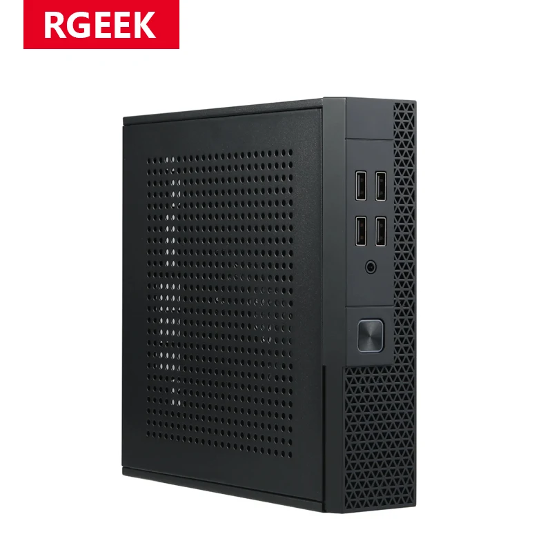 RGEEK Portable TX07 Mini ITX Computer Case Mini-ITX Chassis HTPC PC Office Chassis Portable Desktop Case