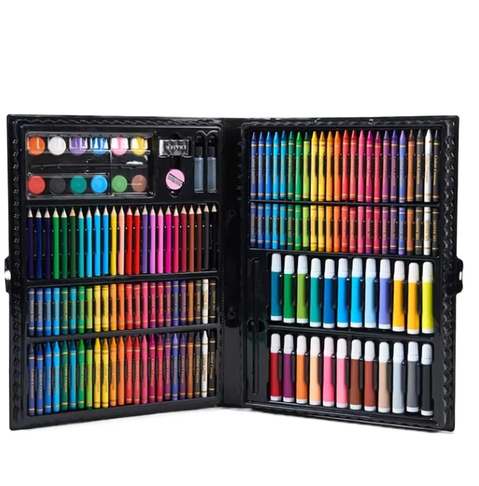 168 Pack Art Set for Students Budding Artists Plastic Crafts Painting Drawing Kit for Kids Teens Boys Girls for School Use