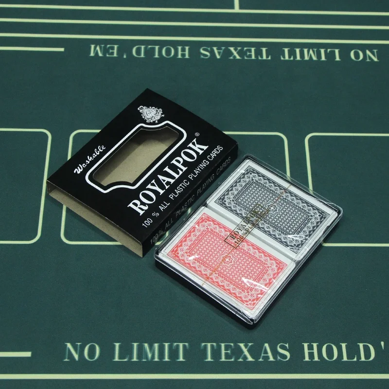 Professional Manufacturer Customized Classic Board Card Game 100% Plastic Playing Poker Cards Double Deck Poker Set