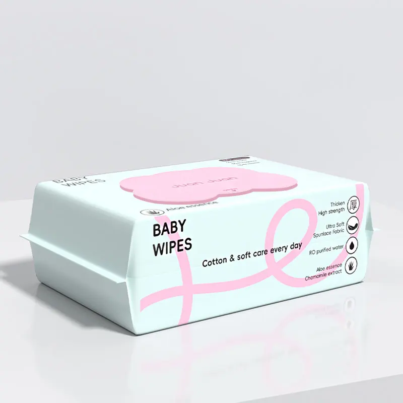 Hot Seller Bulk Wholesale 100% Biodegradable High Quality 80 pcs  Baby Wet Wipes