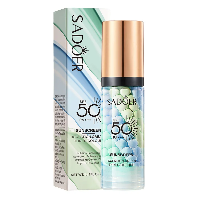 Free Sample Private label Natural UV protection best outdoor moisturizing bb suncream spf 50 sunblock for sensitive skin