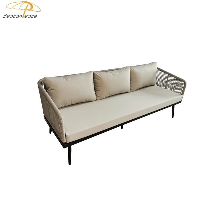 Luxury sofa set garden furniture villa apartment projects customized out door water proof terrazza sofa