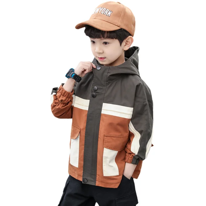 SE6161, оптовая продажа, весеннее Детское пальто, детские куртки для мальчиков, парки, теплое пальто с капюшоном