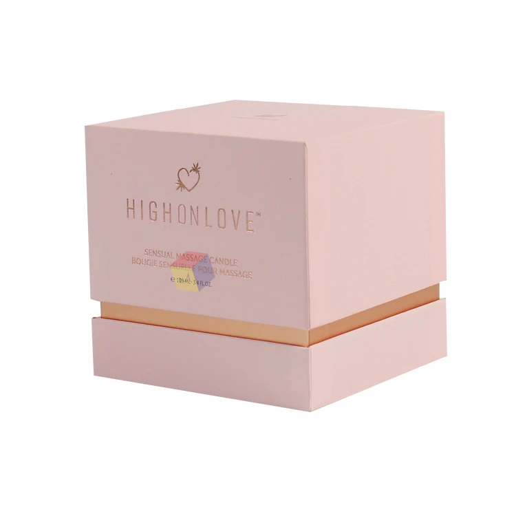 private label luxury rigid cardboard packaging scented candle glass jar with lid and gift box with eva insert