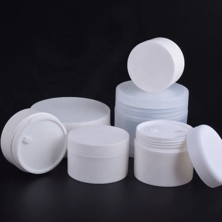 20g 50g 100g 150g 250g white cosmetic jars plastic 100ml pp cream body jars cosmetic containers