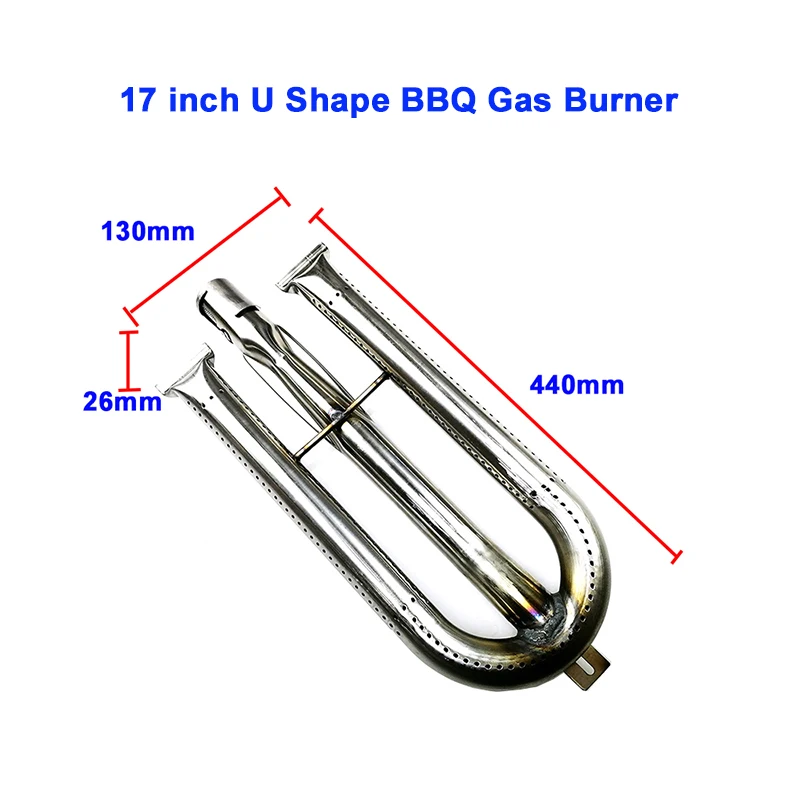 OEM Factory Direct Sale Camp Cooker U-Shaped Stove Gas Pipe Burner Replacement for Bbq Barbecue Gas grill For Wholesale