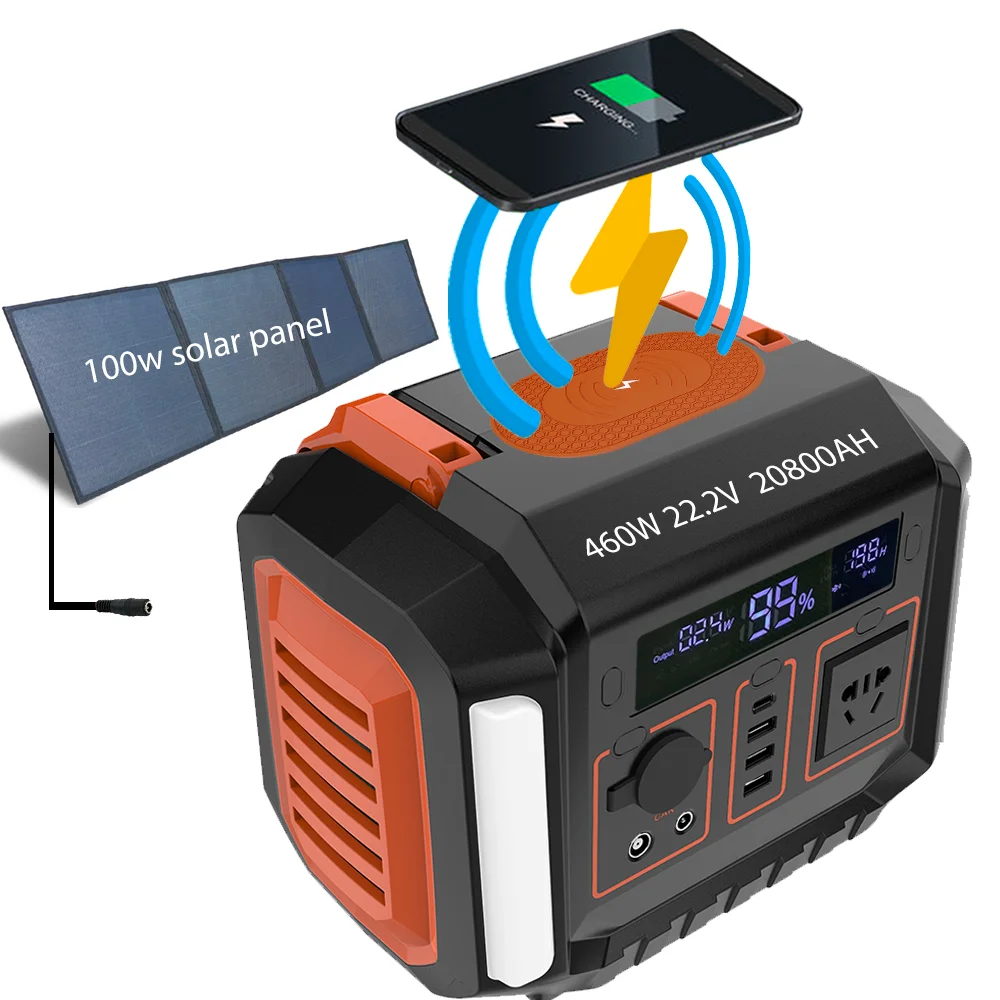 Outdoor storage 6000w portable external mobile dc battery generator outdoor power station portable power supply 230wh