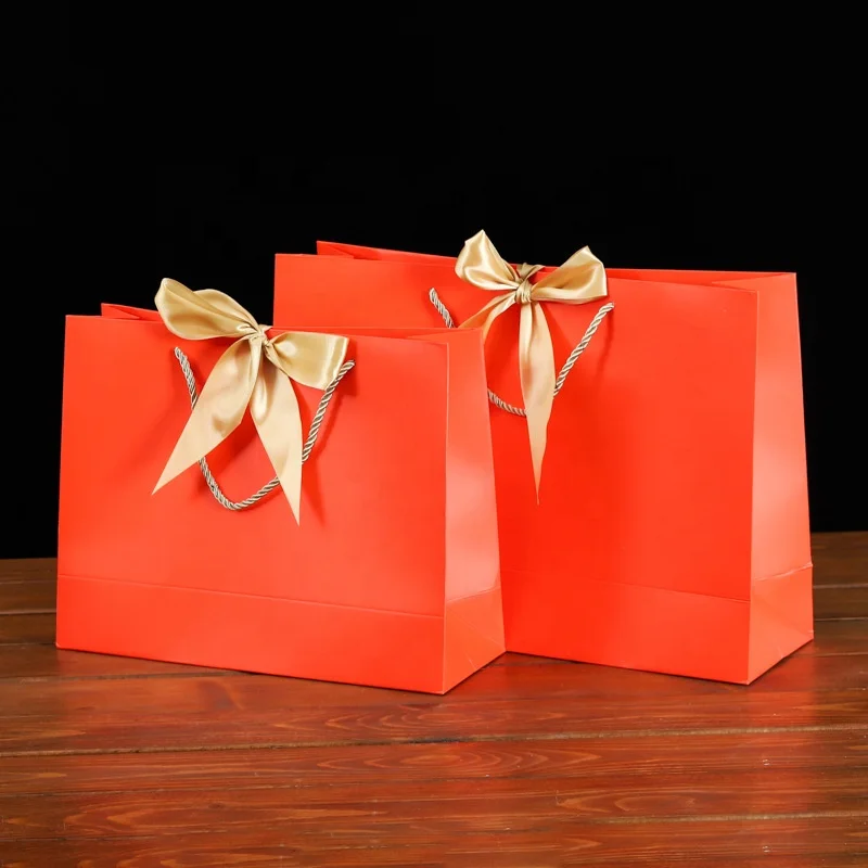 Custom Factory price  hot selling new style  paper grocery gift box shopping bag Jewelry Luxury Gift paper bag