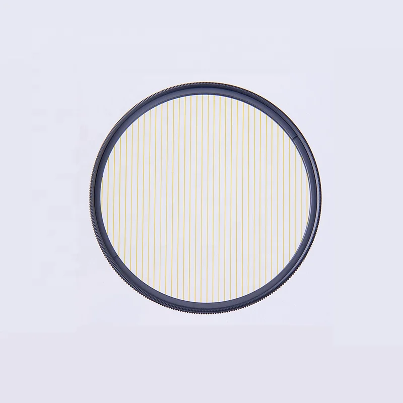 Hot selling 72mm Orange effect Streak star Filter for camera lens
