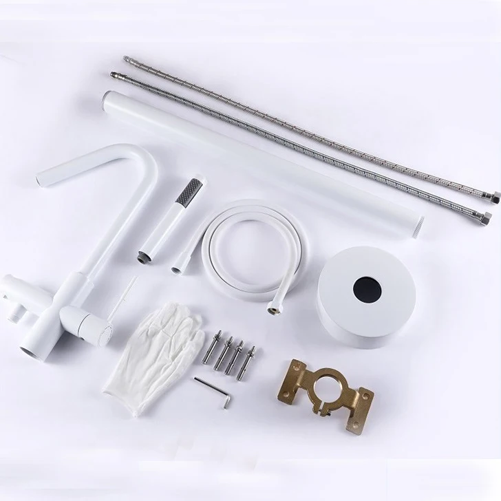 Floor standing bathtub faucet Brass Bath Faucet Independent Cold And Hot Water Shower Faucet freestanding wash basin