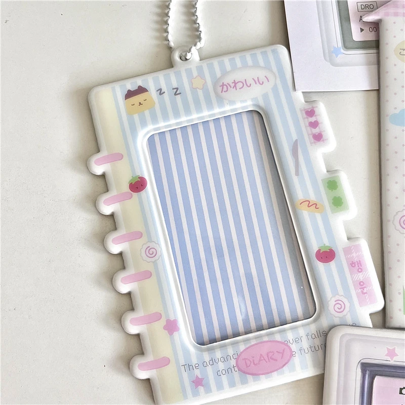 CCD Camera Shaped Cartoon Cell Phone Photocard Holder 3 Inch Kpop Photo Card Protective Organizer Sleeve Backpack Pendant