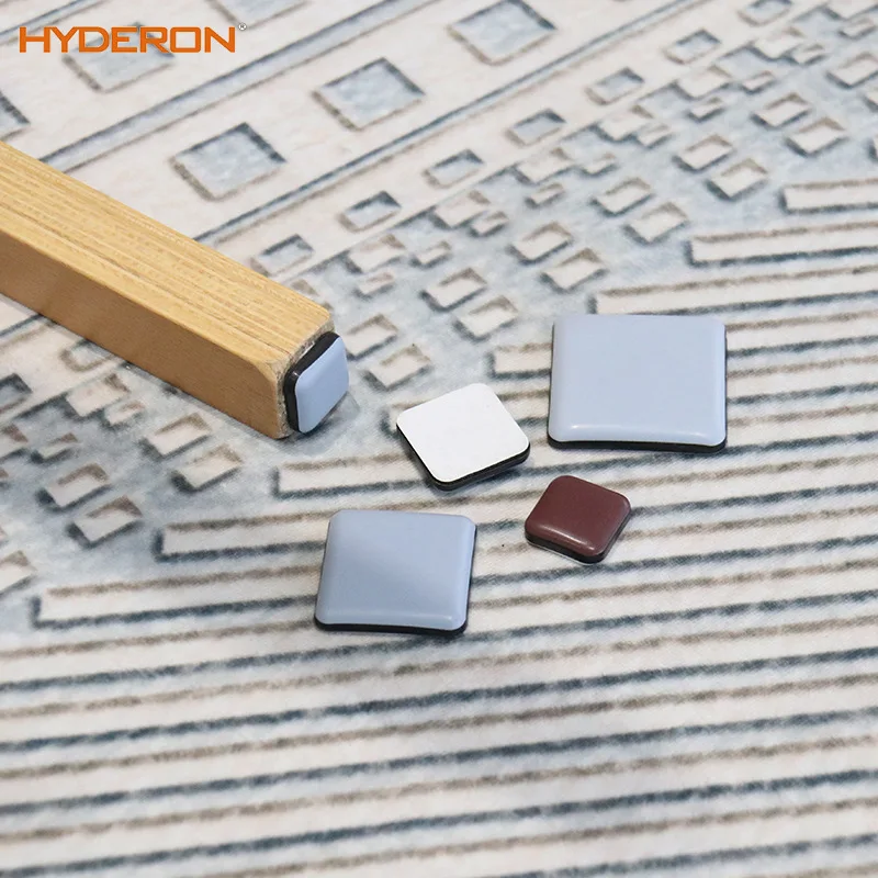 Hyderon Universal Screw Self Adhesive Stick Nail-On Hardwood Floor Protective Furniture Chair Leg Glider Feet Easy Sliding Pads