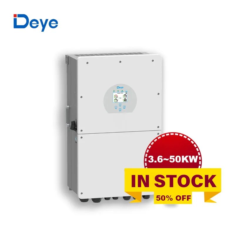 Tax free DEYE stock 12 В 24 В 48 В 3 Сплит-фазный инвертор auto onda pure sine wave IP65 DEYE ON OFF grid hybrid Солнечный инвертор