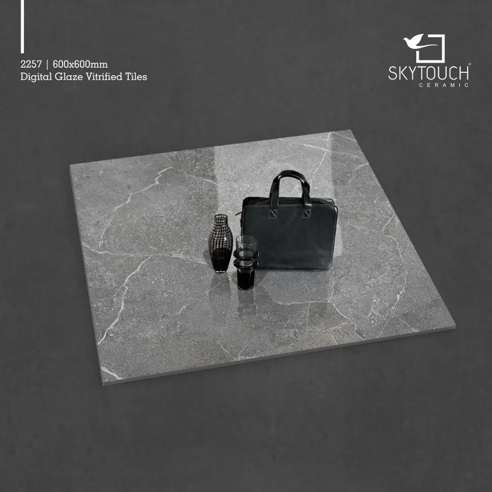 600x600 FACTORY DIRECT PRODUCT CHEAP PRICE BLACK WOODEN MATT  FLOOR TILE for RESTAURANT From Indian Manufacturer