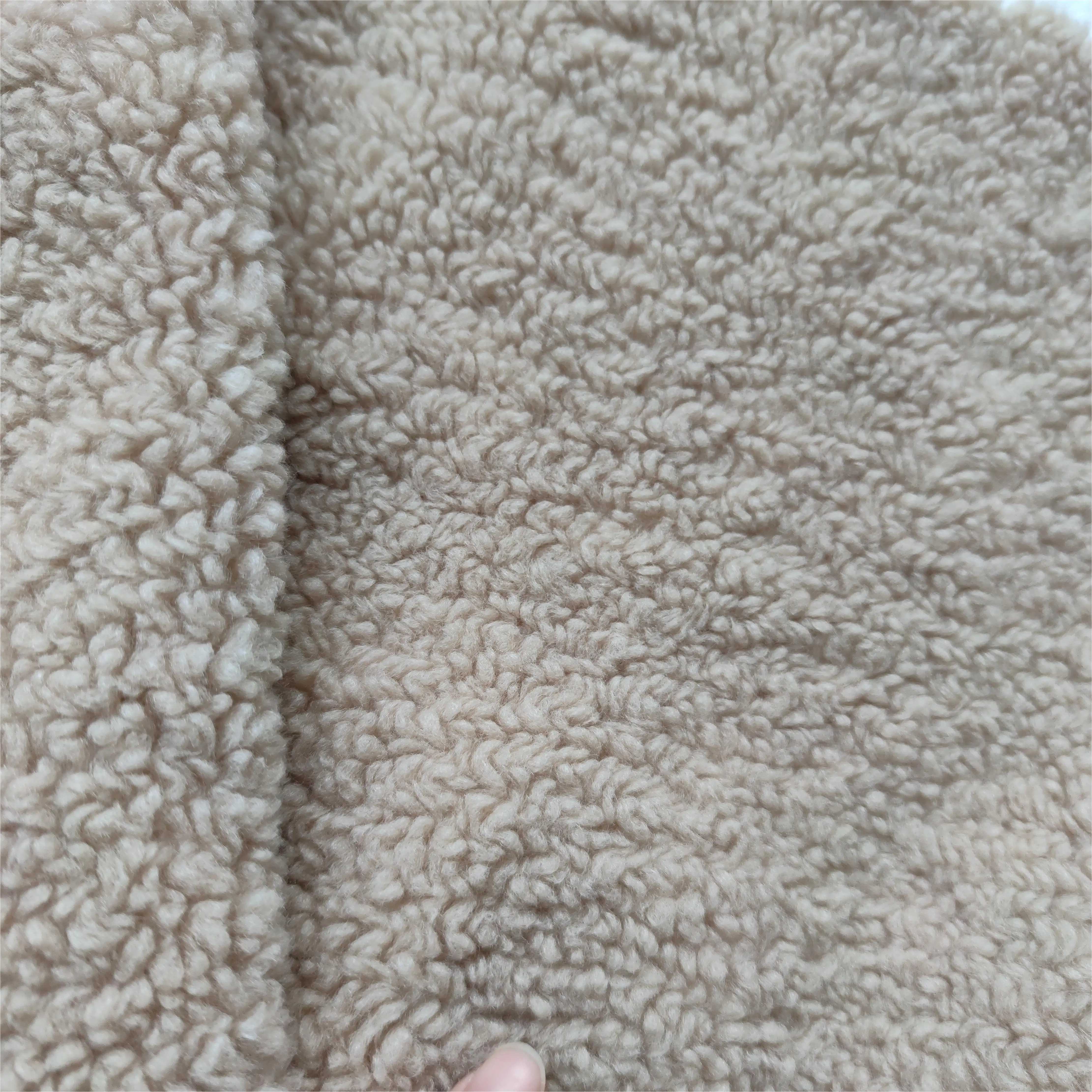 High quality stock wavy granular cashmere faux cashmere home textile decorative fabric