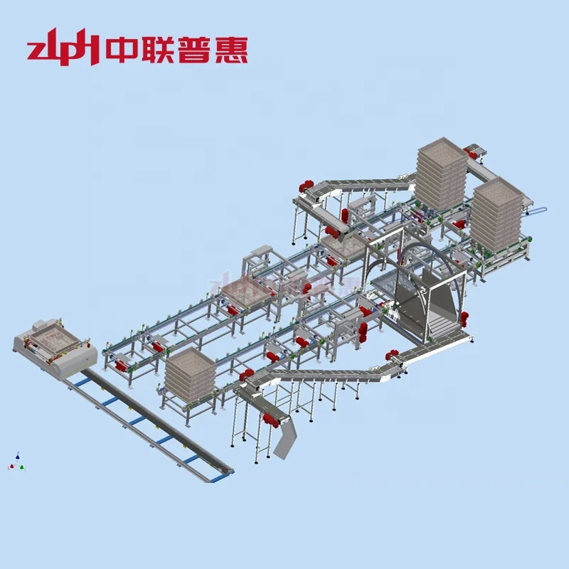 Cans Automatic Loading and Unloading System Bottles Crate Loading System For Autoclave